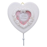 Maxbell Heart Shaped Resin Picture Photo Frame with Stand Photos Display Gifts B
