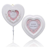 Maxbell Heart Shaped Resin Picture Photo Frame with Stand Photos Display Gifts B