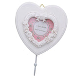 Maxbell Heart Shaped Resin Picture Photo Frame with Stand Photos Display Gifts B