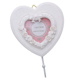 Maxbell Heart Shaped Resin Picture Photo Frame with Stand Photos Display Gifts B