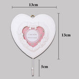 Maxbell Heart Shaped Resin Picture Photo Frame with Stand Photos Display Gifts B