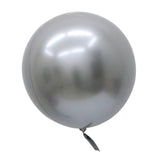 Large Metallic Foil Round Balloons for Wedding Party Decor 22 inch Silver