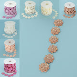 Max Flower Pearl Rhinestone Chain Sew On Trims Wedding Dress Decor Coffee