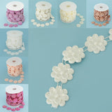 Max Flower Pearl Rhinestone Chain Sew On Trims Wedding Dress Decor Coffee