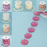 Max Flower Pearl Rhinestone Chain Sew On Trims Wedding Dress Decor Coffee