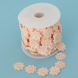 Max Flower Pearl Rhinestone Chain Sew On Trims Wedding Dress Decor Water pink