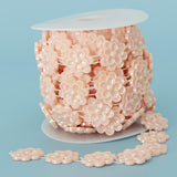 Max Flower Pearl Rhinestone Chain Sew On Trims Wedding Dress Decor Water pink