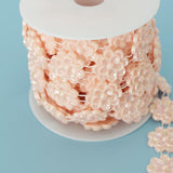 Max Flower Pearl Rhinestone Chain Sew On Trims Wedding Dress Decor Water pink