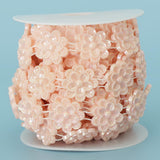 Max Flower Pearl Rhinestone Chain Sew On Trims Wedding Dress Decor Water pink