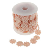 Max Flower Pearl Rhinestone Chain Sew On Trims Wedding Dress Decor Water pink