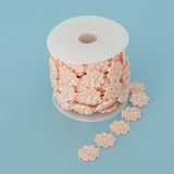 Max Flower Pearl Rhinestone Chain Sew On Trims Wedding Dress Decor Water pink