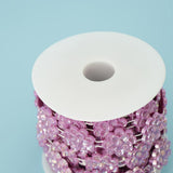Max Flower Pearl Rhinestone Chain Sew On Trims Wedding Dress Decor Purple