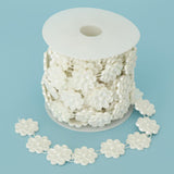 Max Flower Pearl Rhinestone Chain Sew On Trims Wedding Dress Decor White B