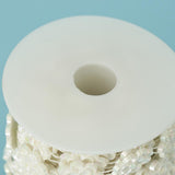 Max Flower Pearl Rhinestone Chain Sew On Trims Wedding Dress Decor White B
