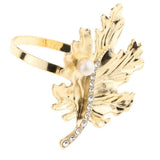 Max Rhinestone Napkin Rings Adornment For Wedding Party Gold