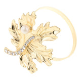 Max Rhinestone Napkin Rings Adornment For Wedding Party Gold