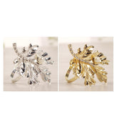 Max Rhinestone Napkin Rings Adornment For Wedding Party Gold