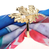 Max Rhinestone Napkin Rings Adornment For Wedding Party Gold