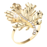 Max Rhinestone Napkin Rings Adornment For Wedding Party Gold