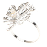 Max Rhinestone Napkin Rings Adornment For Wedding Party Silver
