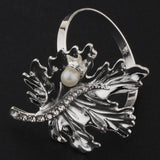 Max Rhinestone Napkin Rings Adornment For Wedding Party Silver