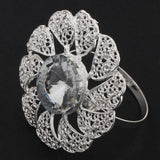 Max Exquisite Napkin Buckle Napkin Ring Wedding Party Napkin Holder Silver