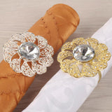 Max Exquisite Napkin Buckle Napkin Ring Wedding Party Napkin Holder Silver