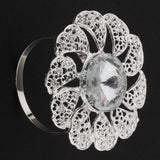 Max Exquisite Napkin Buckle Napkin Ring Wedding Party Napkin Holder Silver
