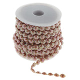 Max 10 mm Half Round Bead Garland Spool Beads Craft Wedding Decor Coffee