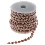 Max 10 mm Half Round Bead Garland Spool Beads Craft Wedding Decor Coffee