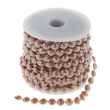 Max 10 mm Half Round Bead Garland Spool Beads Craft Wedding Decor Coffee