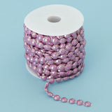 Max 10mm DIY Half Round Bead Garland Spool Beads Craft Wedding Decor Purple