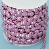 Max 10mm DIY Half Round Bead Garland Spool Beads Craft Wedding Decor Purple
