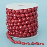 Max 10mm DIY Half Round Bead Garland Spool Beads Craft Wedding Decor Red
