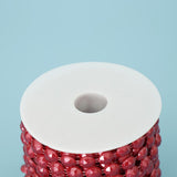 Max 10mm DIY Half Round Bead Garland Spool Beads Craft Wedding Decor Red