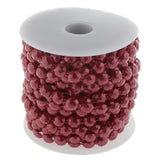 Max 10mm DIY Half Round Bead Garland Spool Beads Craft Wedding Decor Red