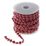 Max 10mm DIY Half Round Bead Garland Spool Beads Craft Wedding Decor Red