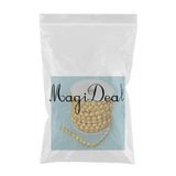 Max 10mm DIY Half Round Bead Garland Spool Beads Craft Wedding Decor Dark Yellow