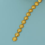 Max 10mm DIY Half Round Bead Garland Spool Beads Craft Wedding Decor Dark Yellow