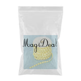 Max 10mm DIY Half Round Bead Garland Spool Beads Craft Wedding Decor Yellow