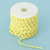 Max 10mm DIY Half Round Bead Garland Spool Beads Craft Wedding Decor Yellow