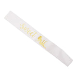 Sweet - Birthday Girl Glitter Sash Party Supplies White underside