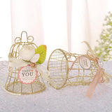 Max Gold Iron Bell Wedding Tin Bar Metal Candy Box Birthday Party Favors E