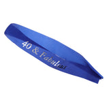 Max Gilding Silver Numbers Fabulous Sash for Birthday Anniversary Royal Blue 40