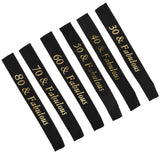 Max Gilding Gold Numbers Fabulous Satin Sash for Birthday Anniversary Black 30