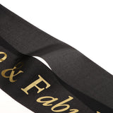 Max Gilding Gold Numbers Fabulous Satin Sash for Birthday Anniversary Black 30