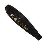 Max Gilding Gold Numbers Fabulous Satin Sash for Birthday Anniversary Black 30