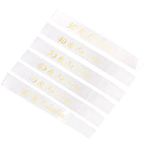 Max Gilding Gold Numbers Fabulous Satin Sash for Birthday Anniversary White 30