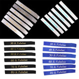 Max Gilding Gold Numbers Fabulous Satin Sash for Birthday Anniversary White 30