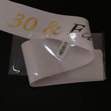 Max Gilding Gold Numbers Fabulous Satin Sash for Birthday Anniversary White 30